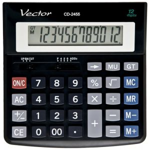 Kalkulator Vector biurowy CD-2455, 12-pozycyjny